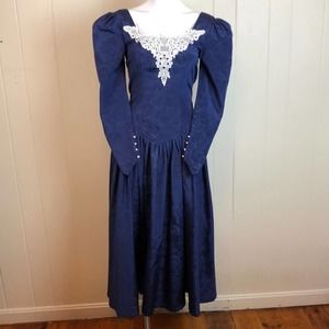 Vintage 80s 90s Rockabilly Party Prom Gown XS Small Formal Evening Dress